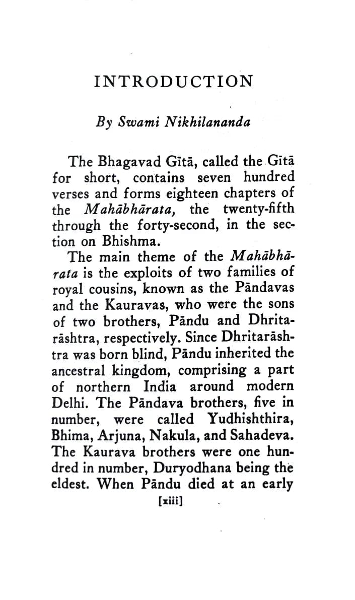 The Bhagagavad Gita (Nikhilananda) (POCKET )