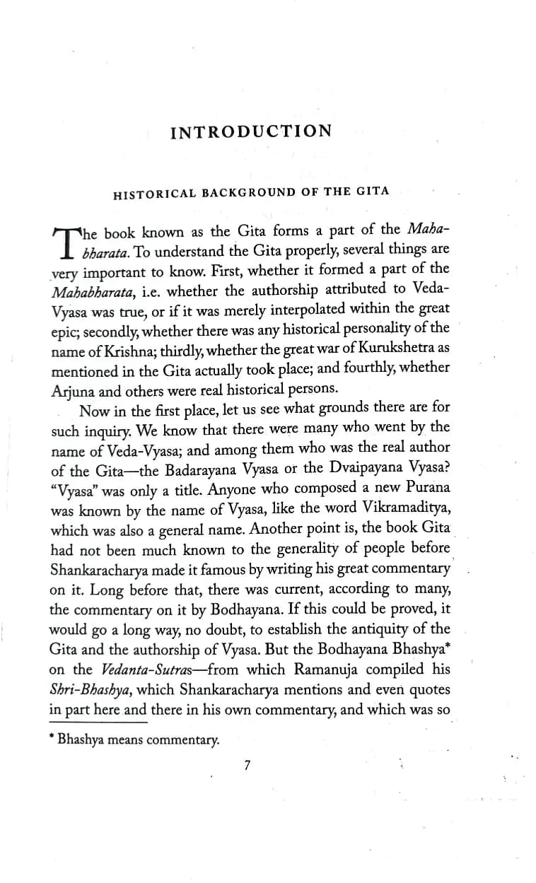 Bhagavad Gita As viewed by Swami Vivekananda
