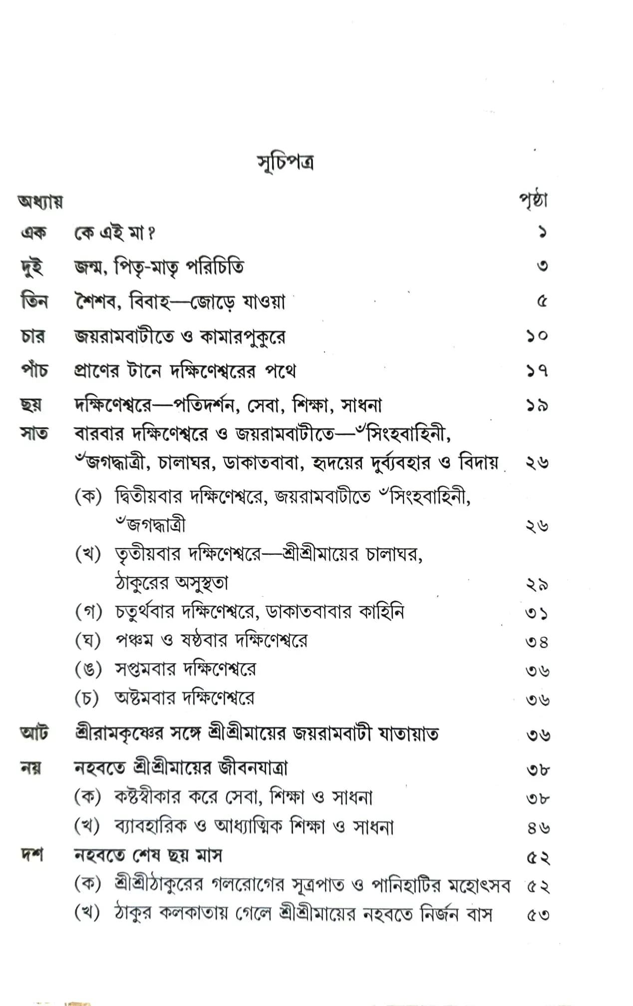 শ্রীমা সারদা লীলা কথা