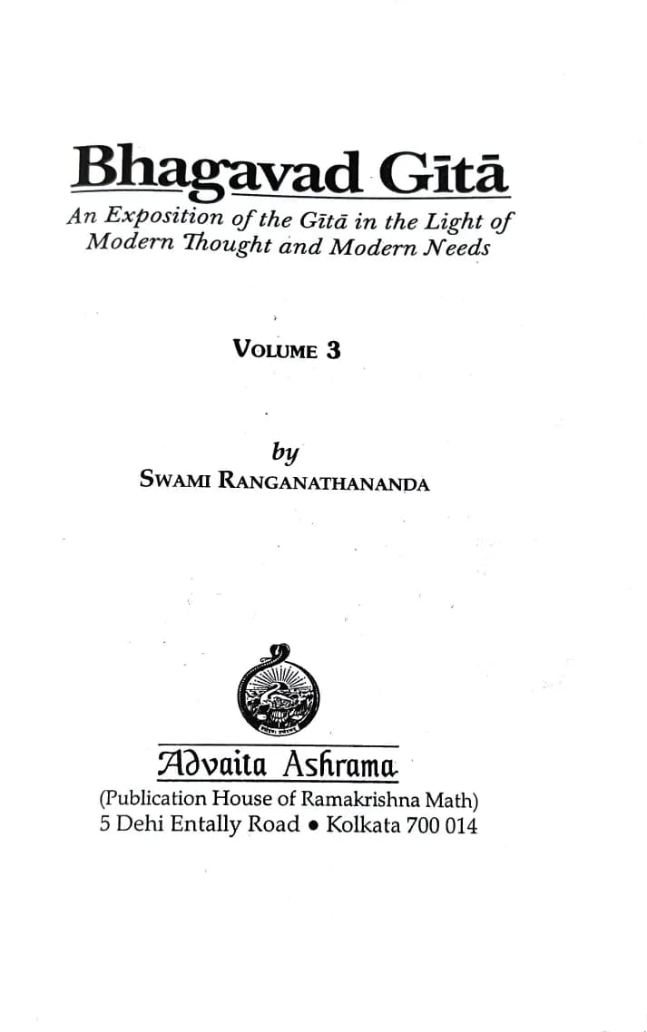 Universal Message of The Bhagavad Gita (Voume 3)