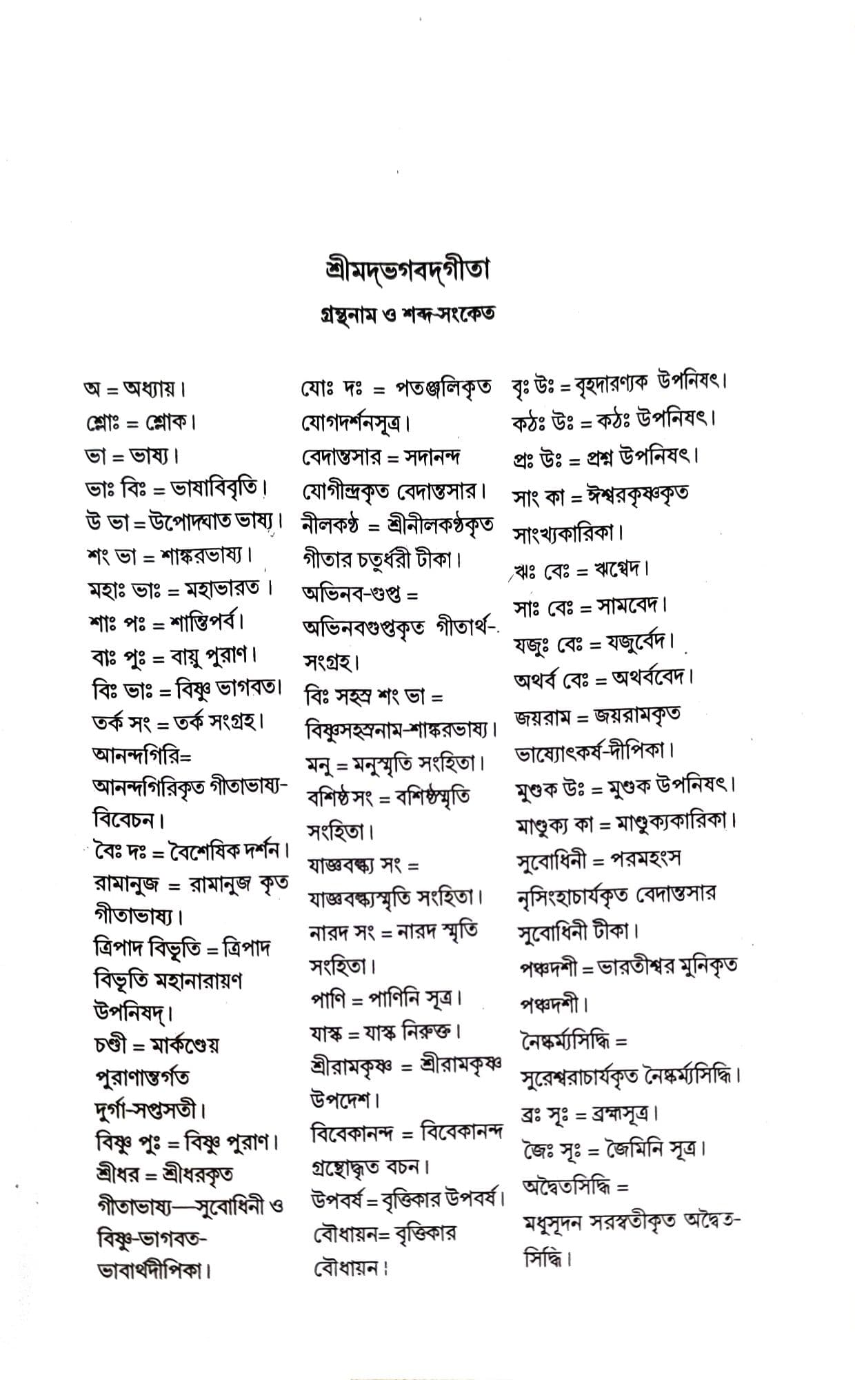 শ্রীমদ্ভগবদ্গীতা (শাঙ্করভাষ্য)