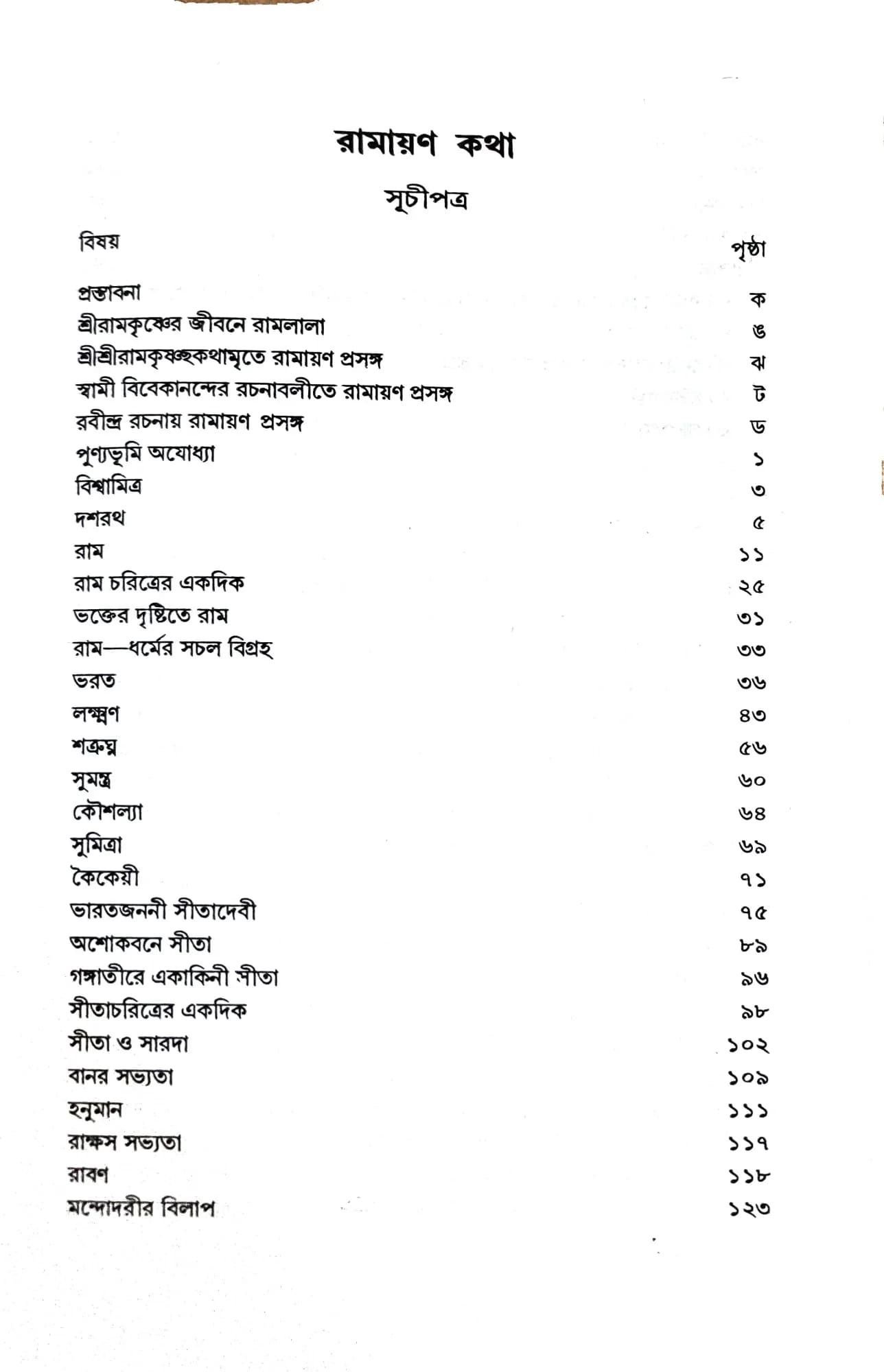 রামায়ণ কথা
